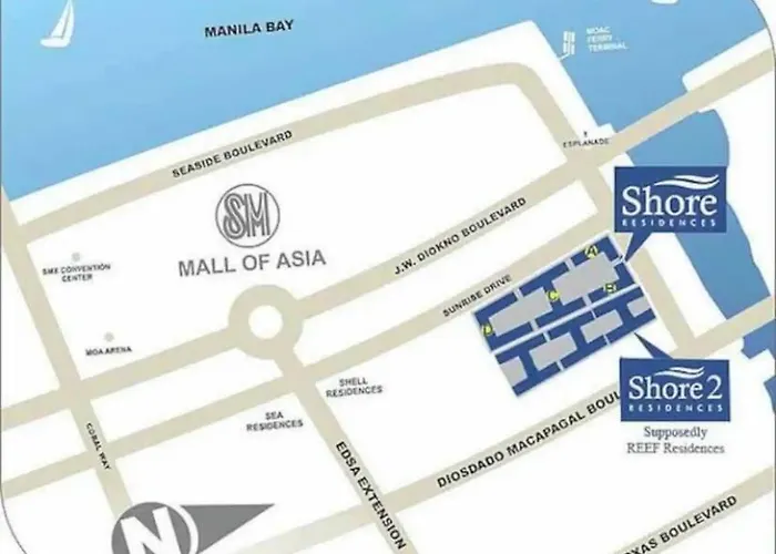 Apartamento Pasay Moa 1486 Dynastel Shore Staycation Manila